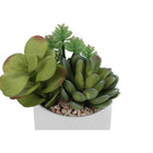 Monarch Specialties 7" Artificial Indoor Succulent Green Plants - Table - White Ceramic Pots - Set of 2-Backed by a 5 year limited warranty against manufacturer defects, place these real-look artificial plants on a table, shelf, or the side of desk to add a touch of nature to your home or office