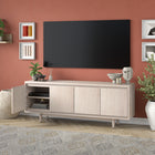 Hudson&Canal Aelin TV Stand for TV's up to 75" - Alder White-Product Dimensions: 15.5" L x 68" W x 26" H