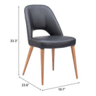 Zuo Leith Dining Chair - Black - Set of 2-6