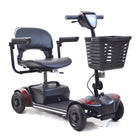 Journey Adventure Power Scooter - Red-Stable 4-wheel mobility scooter design supports confident everyday transportation