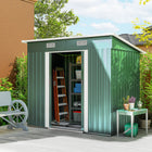 Outsunny 7'x 4' Outdoor Storage Shed-Ample space for storing outdoor and pool equipment
