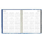 Blueline 17 Months Weekly/Monthly Planner - August to Dec - 9-1/4" H x 7"-1/4" W - Celestial Design - Bilingual-Julian dates