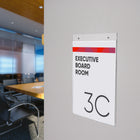 Deflecto Classic Image Wall Mount Sign Holder - Portrait - 8 1/2"W x 11"H - Clear-8