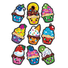 TREND Cupcake Cuties Sparkle Stickers - 6 Packs of 18-Acid-free, nontoxic, and photo-safe. Easy-peel from backer sheet.