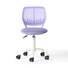Homy Casa Teen Task Chair - Purple-360-degree swivel to sit and spin