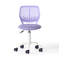 Homy Casa Teen Task Chair - Purple-360-degree swivel to sit and spin