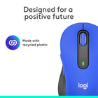 Logitech Signature M650L Wireless Mouse - Blue-1-Year Limited Manufacturer Hardware Warranty