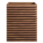 Modway Render 18" Wall-Mount Bathroom Vanity Cabinet - Walnut-7