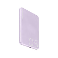 LOGiiX Piston Power 5000 mAh Aluminium Power Bank - Lavender-Ultra slim & stylish aluminium 5,000 mAh power bank with USB Power Delivery