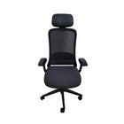 Heartwood Hermes High-Back Task Chair - Black-Weight-Activated Synchro-Tilt - mechanism automatically adjusts to every user, regulating the force needed to recline the chair based on body weight