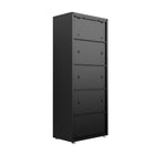 Manhattan Comfort Fortress Modern Garage Cabinet - 30.3" W x 74.8" H - Charcoal Grey-Home Assembly Required. All Hardware Included