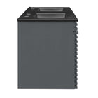 Modway Render 48" Wall-Mount Bathroom Vanity - Grey/Black-Ceramic Sink Basins