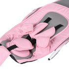 Qaba 6-in-1 Toddler Tricycle with Parent-Push Handle - Pink-Steel frame ensures durability and safety for young riders 