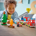LEGO DUPLO Town Fire Truck Building Block Set with Hose & Firefighter -Role-playing helps build courage and teamwork through everyday hero moments