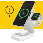 OtterBox Wireless 15 W Charging Station with MagSafe - White-Suspends iPhone securely in all orientations while charging, streaming and connecting