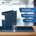 Davis Group Premium Economy Binder - Round Ring - 3" - Navy Blue - 6 Pack-Ideal for Conferences, Reference, Colleges & Universities