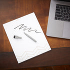 Quartet Glass Dry Erase Desk Memo Pad - 8" x 10"-DURABLE CONTRUCTION: Crafted from tempered glass, the durable dry-erase surface is infinitely reusable and resistant to stains and ghosting. Your notes remain clear and legible without distracting streaks.