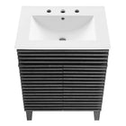 Modway Render 24" Bathroom Vanity - Charcoal/White-Dual Soft-Close Doors