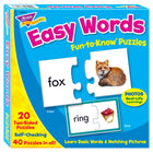 Trend Enterprises Fun-to-know Puzzle, Easy Words-Age group and grade: Ages 4 - 7 and grades pre-kindergarten - 1st