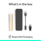 Logitech Spotlight Presentation Remote, Universal Wireless Presentation Clicker with Laser Pointer - Gold-8