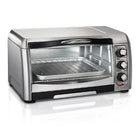 Hamilton Beach Toaster Oven - Stainless Steel-Large, curved glass door improves access to food