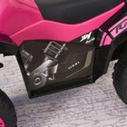 Aosom Kids Sliding Ride-On 4 Wheel ATV - Pink-Attractive novel style 