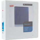 Staples Standard View Binder with D-Rings - 2" - White-Ring resists gapping for smooth page turning