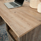 Sauder Sonnet Springs Executive Desk - Pebble Pine-Quick and easy assembly with T-lock drawer system