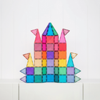 Connetix Glitter Castle Pack - 48 Pieces-Compatible with the entire Connetix range as well as other magnetic tile brands 