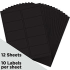 JAM Paper Mailing Address Labels, 2" x 4", Black, 120 Pack (302224394)-10 labels per sheet