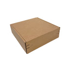 Reliabag Self Seal Corrugated Literature Mailer Boxes - 9" L x 9" W x 2" H - Kraft - 40 Pack-Self sealing, corrugated kraft
