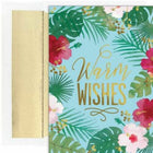 JAM Paper Christmas Cards & Matching Envelopes Set - 7-6/7" x 5-5/8" - Palm Wishes - 18 Pack-Palm Wishes Design