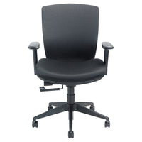 Nightingale VXO Mid Back Task Chair - Black-Swivel-tilt mechanism with single position lock, pneumatic height adjustment and side tension control