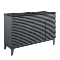 Modway Render 48" Single Sink Bathroom Vanity - Grey/Black-Mid-Century Modern Vanity