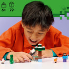 LEGO Minecraft Steve's Taiga Adventure-Includes a Steve minifigure, plus a Creeper, fox and a baby bunny LEGO figures