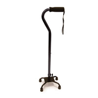 BIOS Living Quad Cane - K Style Base - Black-Made from lightweight aluminum