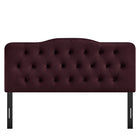 Modway Annabel Stain-Resistant Performance Velvet King Headboard - Mulberry-Assembly Required