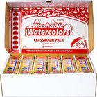 Cra-Z-Art Washable Watercolors Classroom Pack - 8 Colors - 36 Pack-Great for exploring your inner artist
