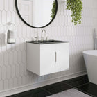 Modway Vitality 24" Bathroom Vanity - White/Black-MDF and Particleboard Construction