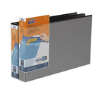 QuickFit Heavy Duty 11" x 17" Spreadsheet Binder - D Ring - 1.5" - Black - 2 Pack-3 Ring Binder