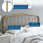 Modway Lennon Metal Twin Headboard - Gold-Contemporary Modern Style