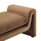 Modway Waverly Performance Velvet Bench - Brown-Weight Capacity: 661 lbs.