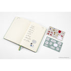 Moleskine 2026 Limited Edition Peanuts Charlie & Snoopy 12-Month Hard Cover Daily Planner - 5" x 8.25" - Emerald Green-Pages To Record Extraordinary Moments And Inspiring Journeys