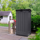 Suncast Trash Hideaway - Peppercorn-Capacity: 36 to 39 Gallons.
