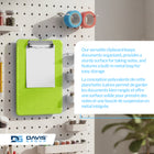 Davis Group Transparent Clipboards - Letter Size - 9" W x 12" H - Neon Green - 6 Pack-clipboards feature a durable metal clip