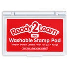 Ready 2 Learn Washable Stamp Pad - Red - 6 Pack-Safe For Ages 3+ - This kid-friendly, non-toxic ink pad is a safe craft resource for little artists. Children love to use it with stamps or create fingerprint art.