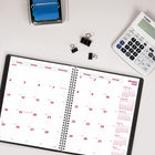 Brownline 2026 16-Month Essential Monthly Planner - 11" x 8-1/2" - Black - English-Calendars of past, current, and following 4 months on each spread