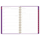 Mead 2027 West Village 12 Month Large Weekly/Monthly Planner - 11" H x 9" W - Floral - Bilingual-One week per two page spread has ruled planning space and a section to check off completed tasks