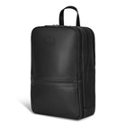 Champs Onyx Leather Classic Backpack - Black-Front zippered pocket