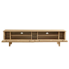 Modway Render 71" TV Stand - Oak-Tapered Wood Legs